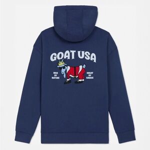 GOAT USA | Santa Hooded Sweatshirt | Navy | SZ XL / Extra Large (Men’s) EUC